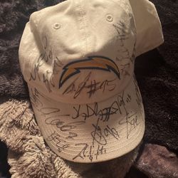 Autographed Chargers Hat 