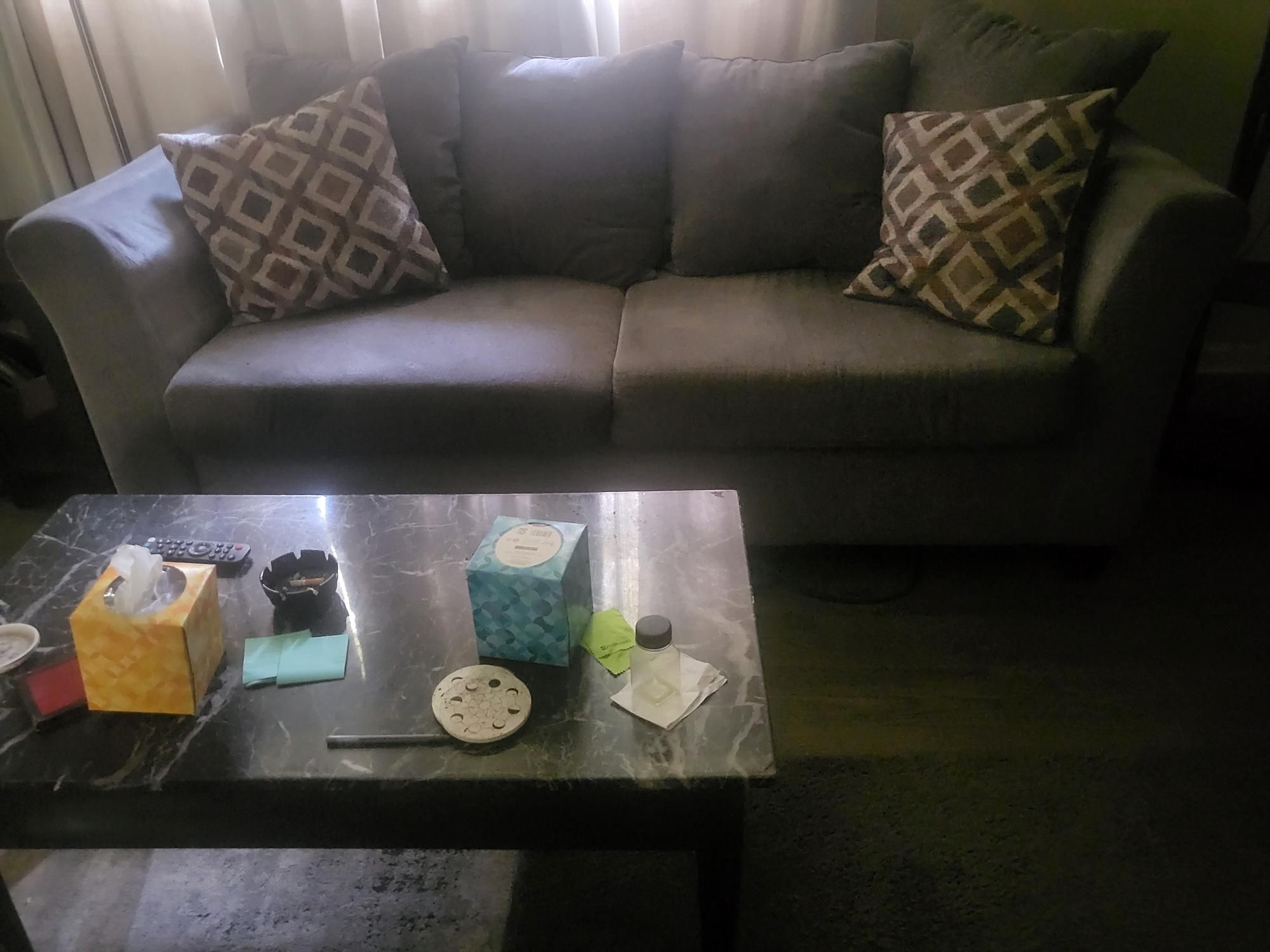 Grey Couch Loveseat Chair