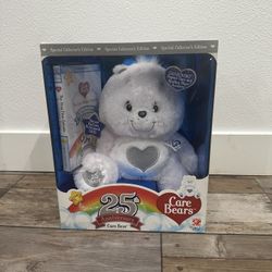Original 25 Year Anniversary Care Bear W/ Swarovski Eyes DVD Included