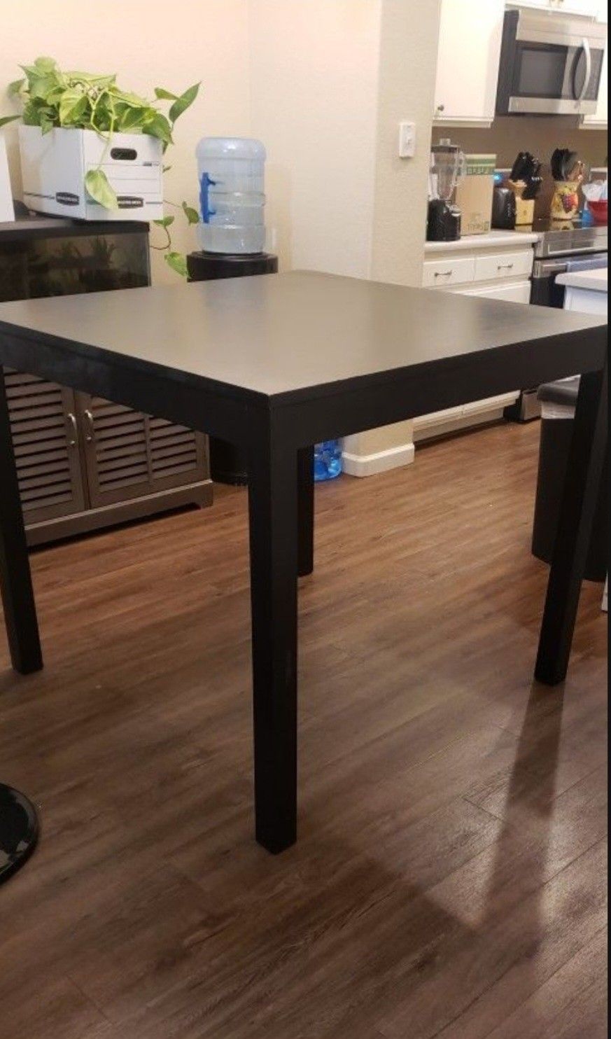 Tall Wooden Table With Four Chairs