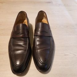 Santoni Men's Dark Brown Shoe