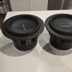 2 10 inch Rockford fosgate P3D10 400 watt subwoofers