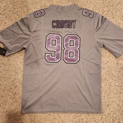 Maxx Crosby Las Vegas Raiders Camo Jersey Sizes L-XXL