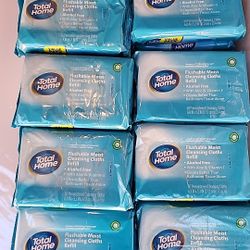 Lot Of 24 (60 Cnt Ech) Total Home Flushable Moist Wipes Refill