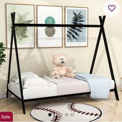 New In The Box Triangle Tent Platform Bed Frame