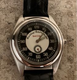 Vintage Fossil Harley-Davidson Speedometer Dial Watch