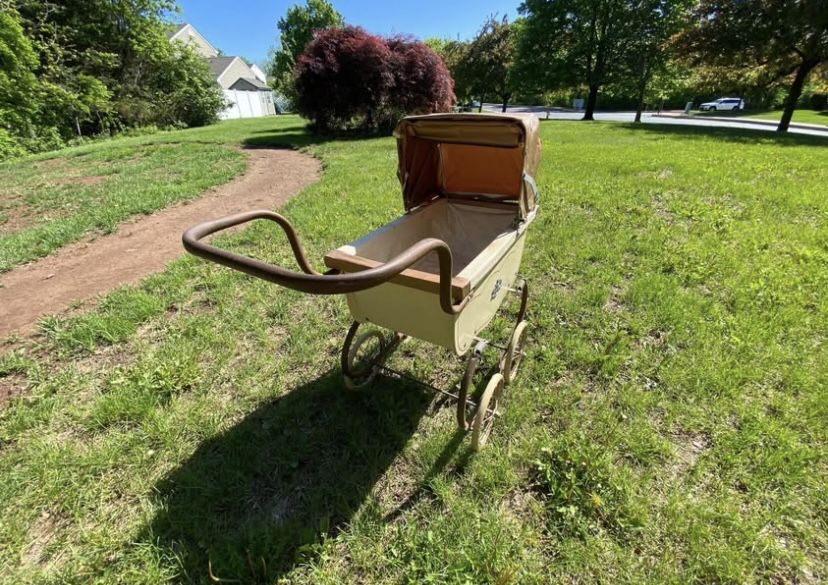 Vintage Antique crown Babydoll Stroller