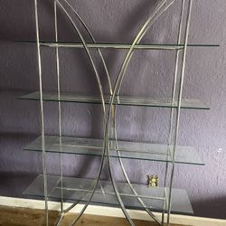 Glass And Chrome Shelves