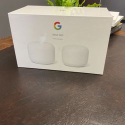 Google Nest Wifi 2 Pack (AC2200 Mesh Router with 1 Point)