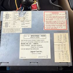 1984 Jaguar Xjs Radio