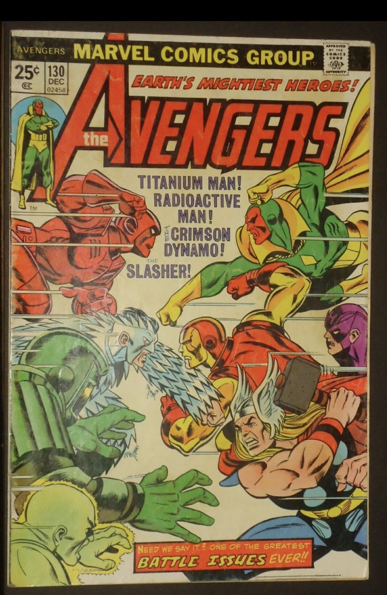 Avengers #130 Marvel 1974 Comic Book