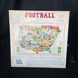 FOOTBALL Jigsaw Puzzle 550 NATIONAL FOOTBALL LEAGUE ARTMAP Factory Sealed 
