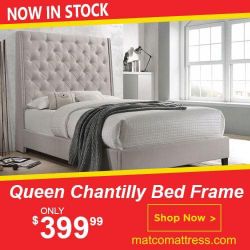 Bed Frame With Headboard & Footboard And Rails 