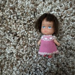 Mattel Liddle Kiddle Doll Brown Hair Vintage