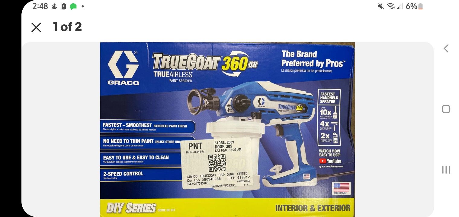 Graco Truecoat 360 DS Paint Sprayer