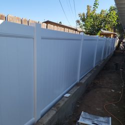 White Vinyl Fence