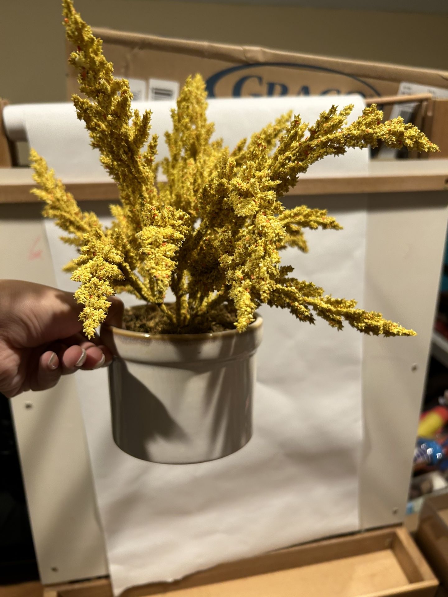 Fake Plant With Vase