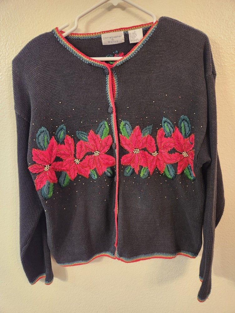 Women's Christopher & Banks Christmas Sweater