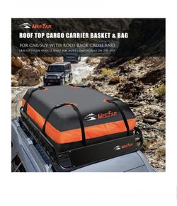 Roof Rack Rooftop Cargo Carrier Basket 51"*36"*5"+Waterproof Bag 15 Cu.Ft.