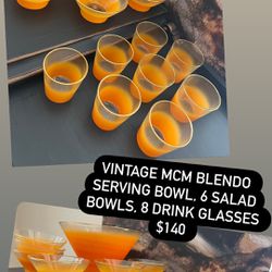 Vintage MCM Glassware, Dishes, MURANO Etc 