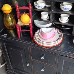 Black Desk/ Buffet Table/Dresser