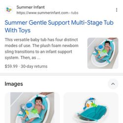 Infant Gentle Support Multi-Stage Tub With Toys [Open Box] (**NEW**)