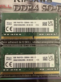 DDR4 So-DIMM 2x 8 Gb Memory