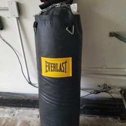 Punching Bag - Heavy Bag With Chain & Gloves