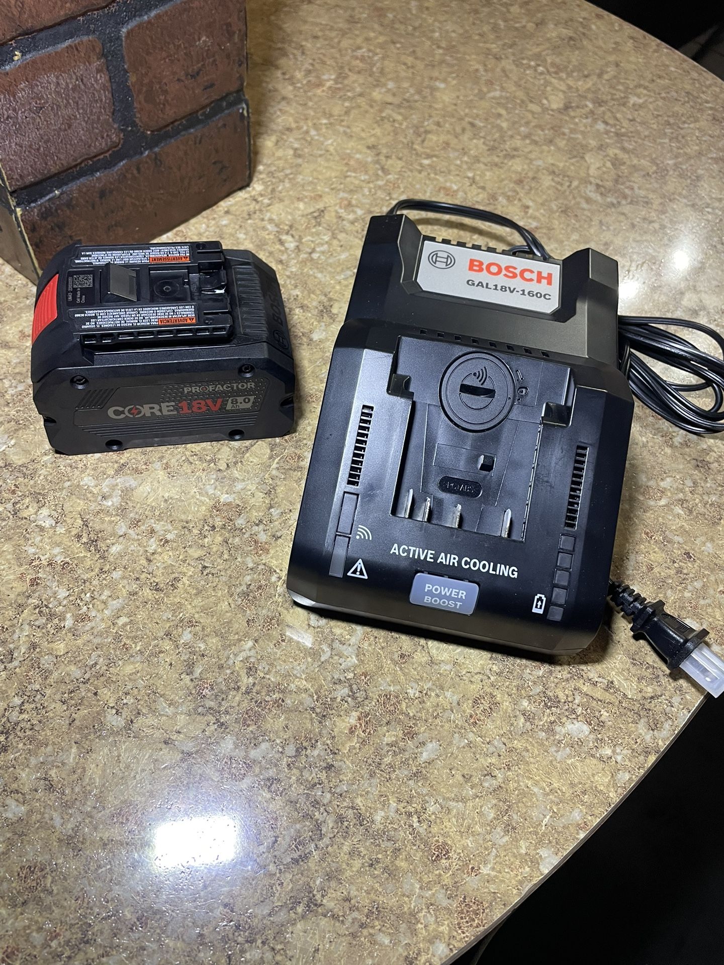 New Bosch 8A Battery & Supercharger