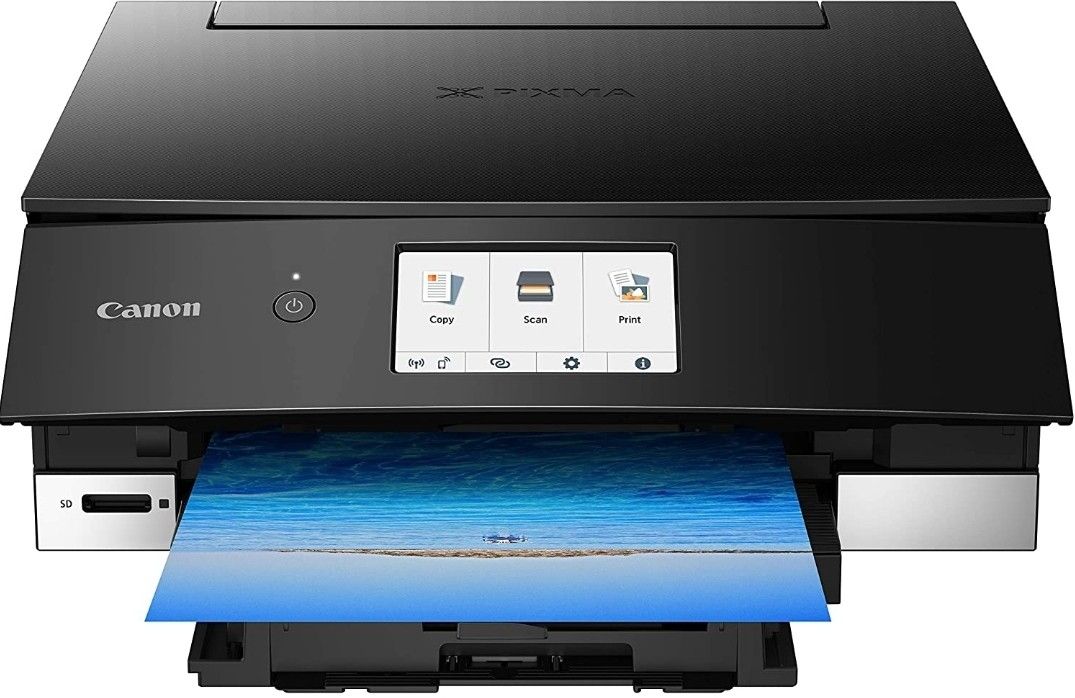 Canon TS8220 Wireless All in One Photo Printer with Scannier and Copier, Mobile Printing, Black, Amazon Dash Replenishment Ready