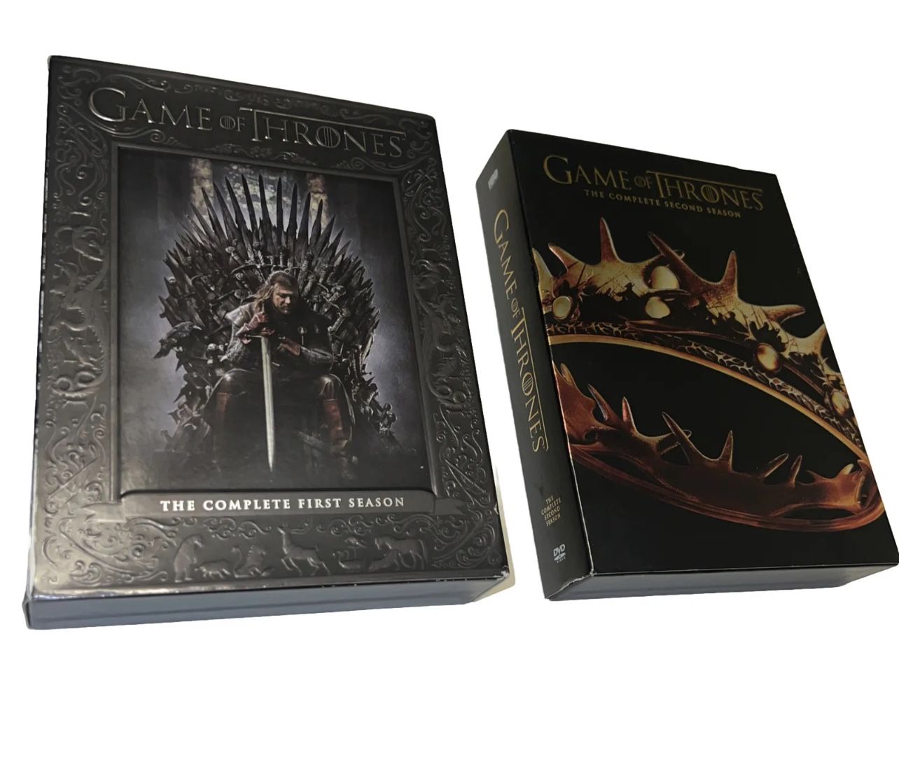 GAME OF THRONES Season  1 And  2  Box Sets DVD Pre Owned 