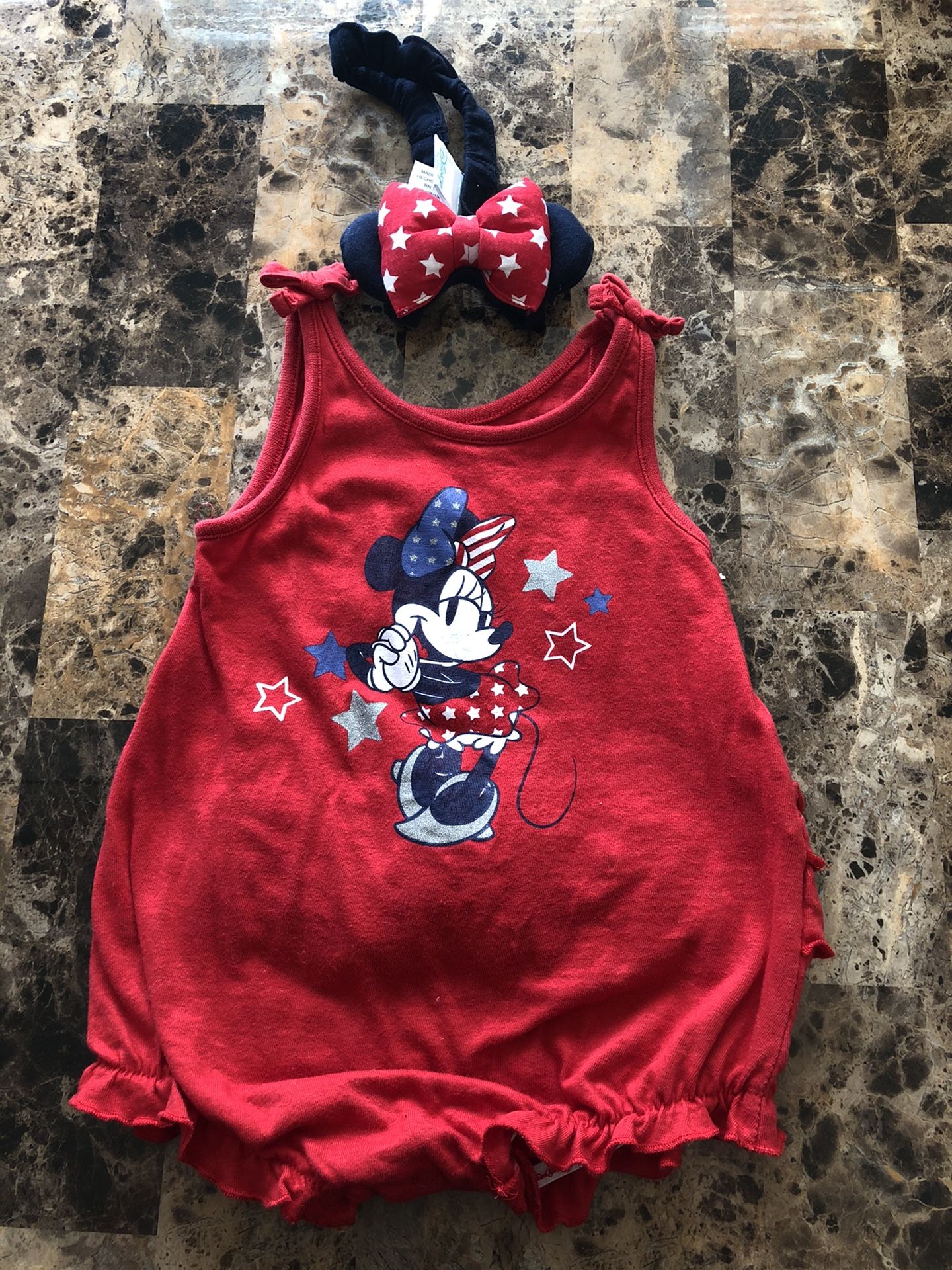 Infant Toddler Minnie Mouse Romper 12M