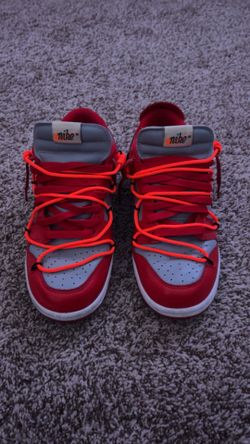Off White Red University Dunks