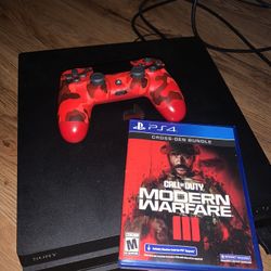 PS4 Pro With Modern Warfare 3