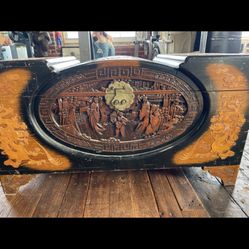 Chinese Antigue Box-37” L -17”1/2 D - 20” -H