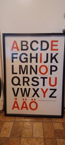 IKEA OLUNDA ALPHABET FRAME for Sale in San Antonio, TX - OfferUp