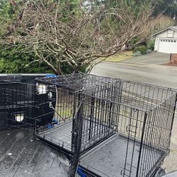 Small Dog Puppy Rabbit Kennel Crate Collapsible like New 24” L by 17”W 19” $25 Each 