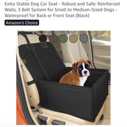 Extra Stable Dog Car Seat