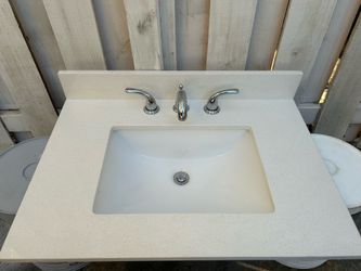 Quartz Bathroom Sink 31”X22”