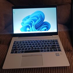 Touchscreen HP EliteBook Pro Grade Laptop Intel Core i5-8350u 16 GB RAM 256 GB SSD Webcam 1080P FHD LCD USB C Port Wi-Fi & BT Wireless Windows 11 Pro