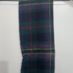Plaid Wool Scarf