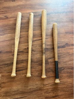 4 Wooden Bats