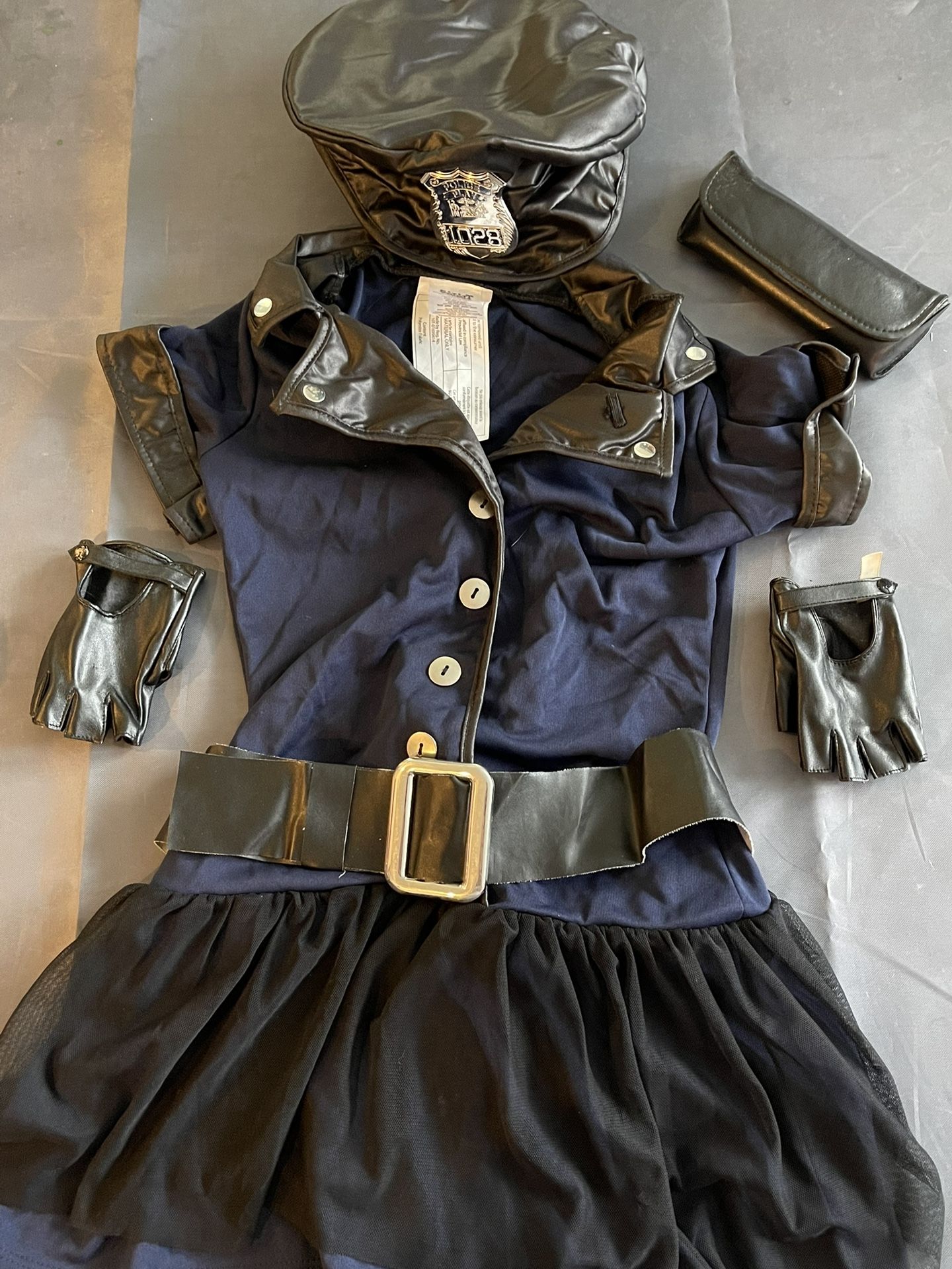 Cop Costume Girls Medium 8-10