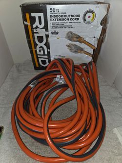 Ridgid 50ft Heavy-duty Lighted Extension Cord (Price is Firm)