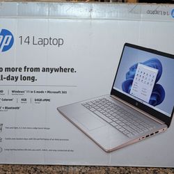14” Hp Windows 11 Rose gold |Laptop