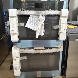 New Open Box GE Stainless Steel 30” Double Oven Smart