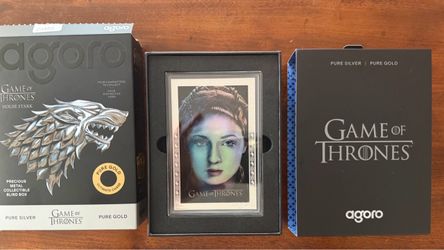 agoro Game of Thrones House Stark Sansa Stark 5g 0.999 Fine Silver Bar 0849/1200