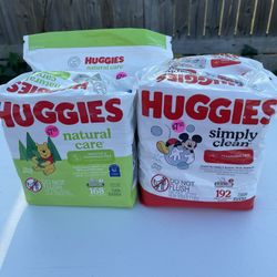 Huggies Wipes $.7.50 Each