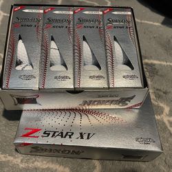 2 Dozen SRIXON ZSTAR XV ( Pure White) Golf Balls