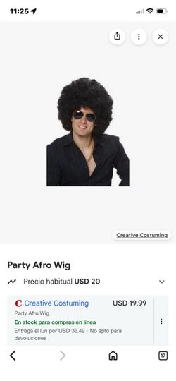 Halloween Afro wig